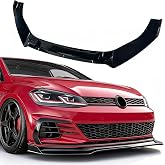 Front Bumper Lip Spoiler for VW Golf GTI,Golf R,R-Line MK7 7.5 2015-2021 | Front Splitter
