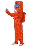 Noucher Kids Astronaut Costume Game Space Suit Red