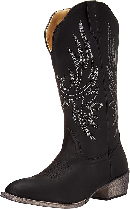 Amazon Com Womens Western Cowgirl Cowboy Boot Cimmaron Round