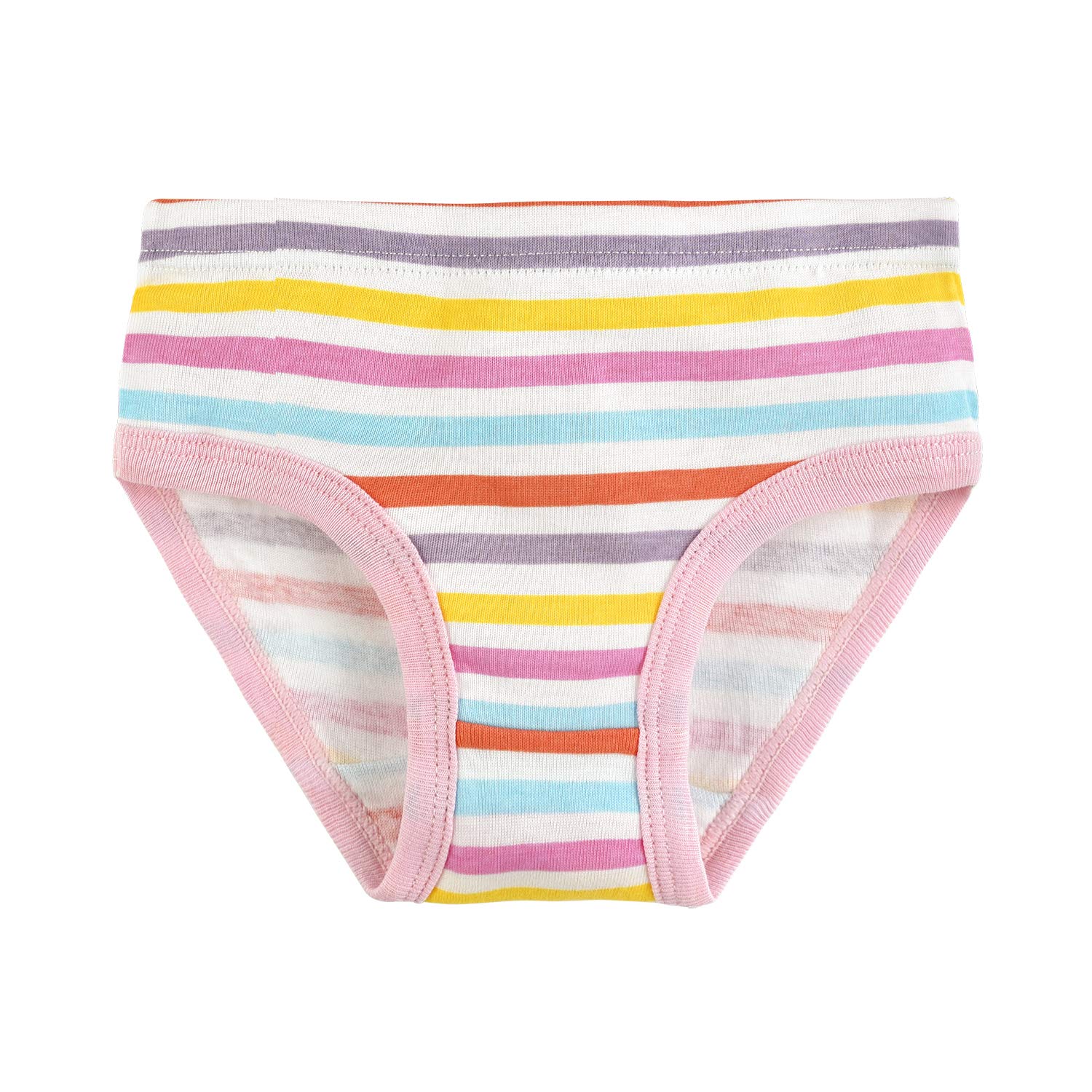 slaixiu 6-Pack Soft Cotton Little Girls Panties Cute Kids Brief Underwear 2-8 Year(NO13-100)