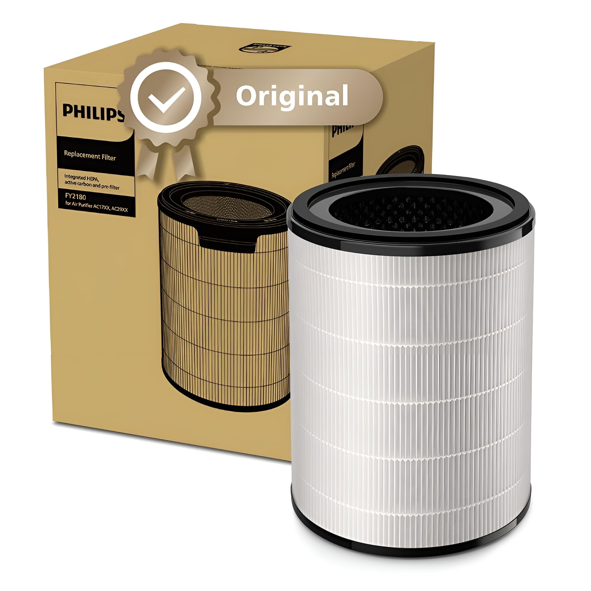 Philips NanoProtect Integrated HEPA & Active Carbon 2000 Series Replacement Air Purifier Filter FY2180/30 – Compatible with AC2936/33