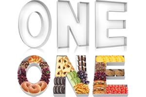 CARDOBIR 3 PCS Baby Charcuterie Board Letters, 12'' Cardboard Letters for Charcuterie, Letter Charcuterie Board Box, Fillable Cardboard Letters Chocolate Candy for Baby Shower Party Favors (ONE)