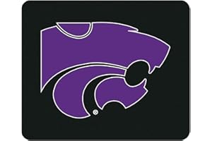OTM Essentials Kansas State University Standard Fabric Mouse Pad, Desk Accessories, Standard Fabric Gaming Mouse Pad, Classic V2, Black