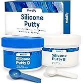 Moldify Fast Set Silicone Putty, 2-Part Kit, 2-Minute Cure, 500ml | 250ml Part A + 250ml Part B, 40-Second Work Time, 2.5-Minute Cure. Easy 1:1 Mixing for Molds