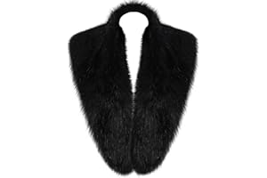 LA CARRIE Women's Faux Fur Collar Scarf Wrap Cold Winter Warmer