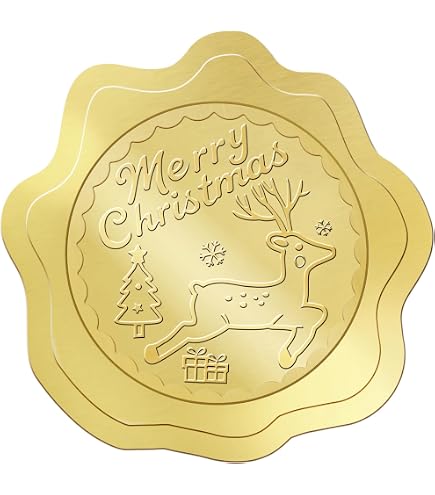 500 Merry Christmas Stickers – Round Holiday Labels For Gifts, Cards, & Decor (1 Inch) - View #5