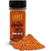 Lane's Nashville Hot & Spicy Seasoning, 3.14 Oz, All-Natural Nashville Hot Chicken Seasoning for Cooking & Grilling, Spicy Chicken Rub, Made in USA
