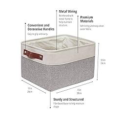 DECOMOMO Storage Baskets for Shelves - Fabric