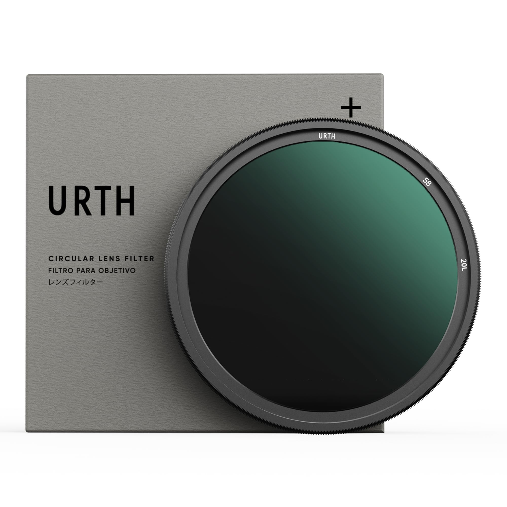 Urth 58mm ND64-1000 Variable ND Lens Filter (Plus+) — 6-10 Stop Range, Ultra-Slim 20-Layer Nano-Coated Neutral Density Filter for Cameras