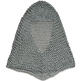 SZCO Supplies Silver Chainmail Coif Steel Chainmail