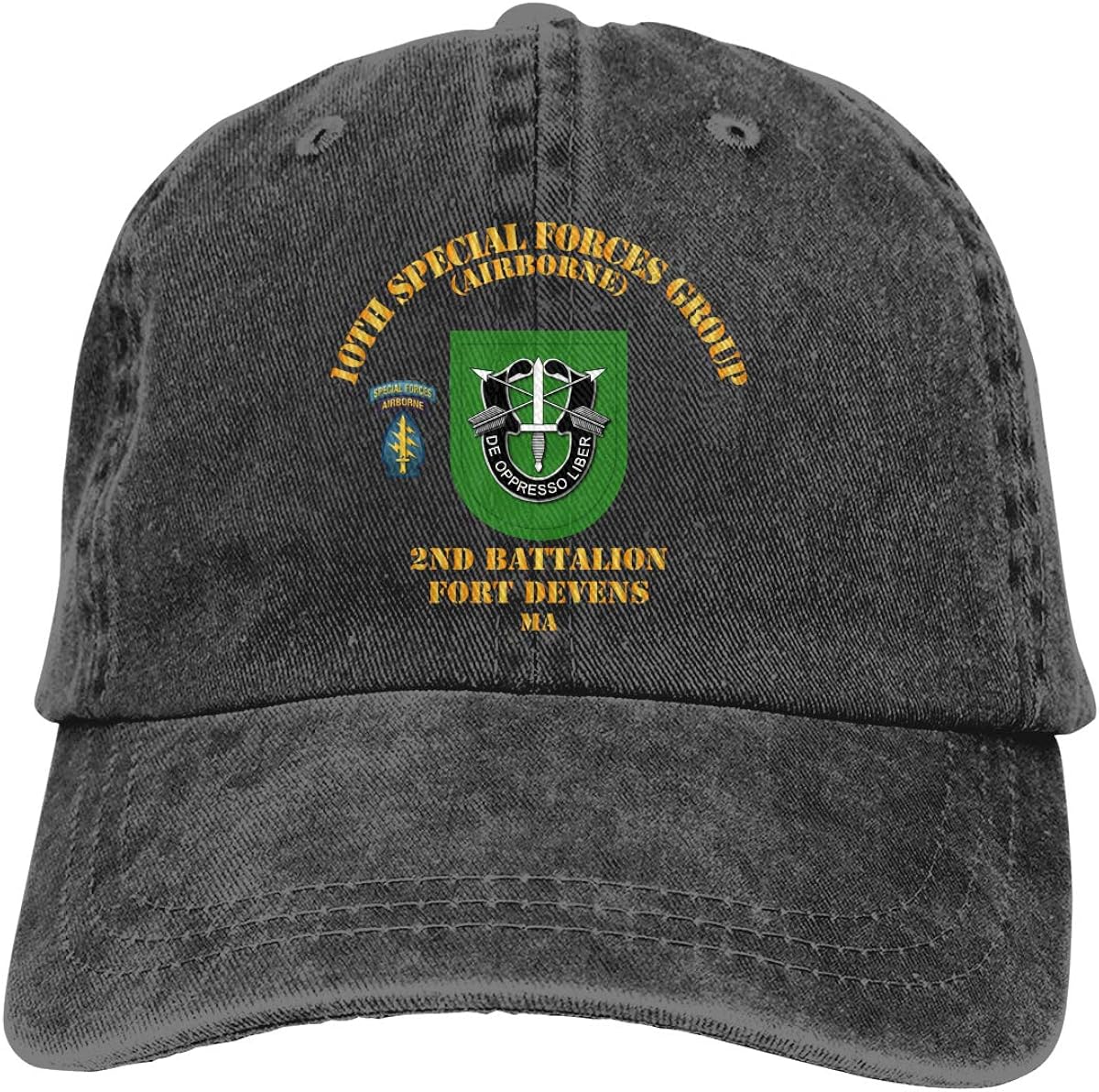 2ND BN 10TH SFG FT Devens MA Adjustable Baseball Caps Denim Hats