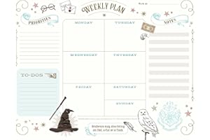 Harry Potter: Weekly Planner Notepad: (Harry Potter School Planner, Harry Potter Gift, Harry Potter Stationery, Undated Planner)