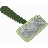 Coastal Pet Safari Dog Soft Slicker Brush, 6.5" x 2.5" | Stainless Steel, Detangles Fur, Grip Handle, Gentle Cleaning, Dog Brush for Healthy Coats, No-Slip, Dogs with Short