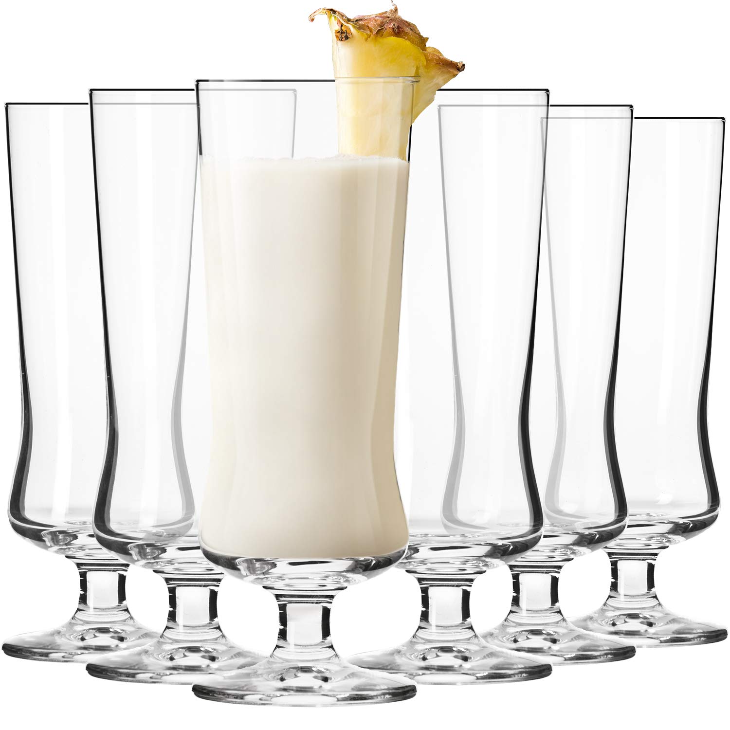 Photo 1 of SEE NOTES................Krosno Cocktail & Long Drink Glasses, Set of 6, 10.1 oz, Avant-garde Collection – Pina Colada, Milkshake, Beer, Ice Cream, Cocktail Glass – Dishwasher Safe | Lead-Free Crystal Glass