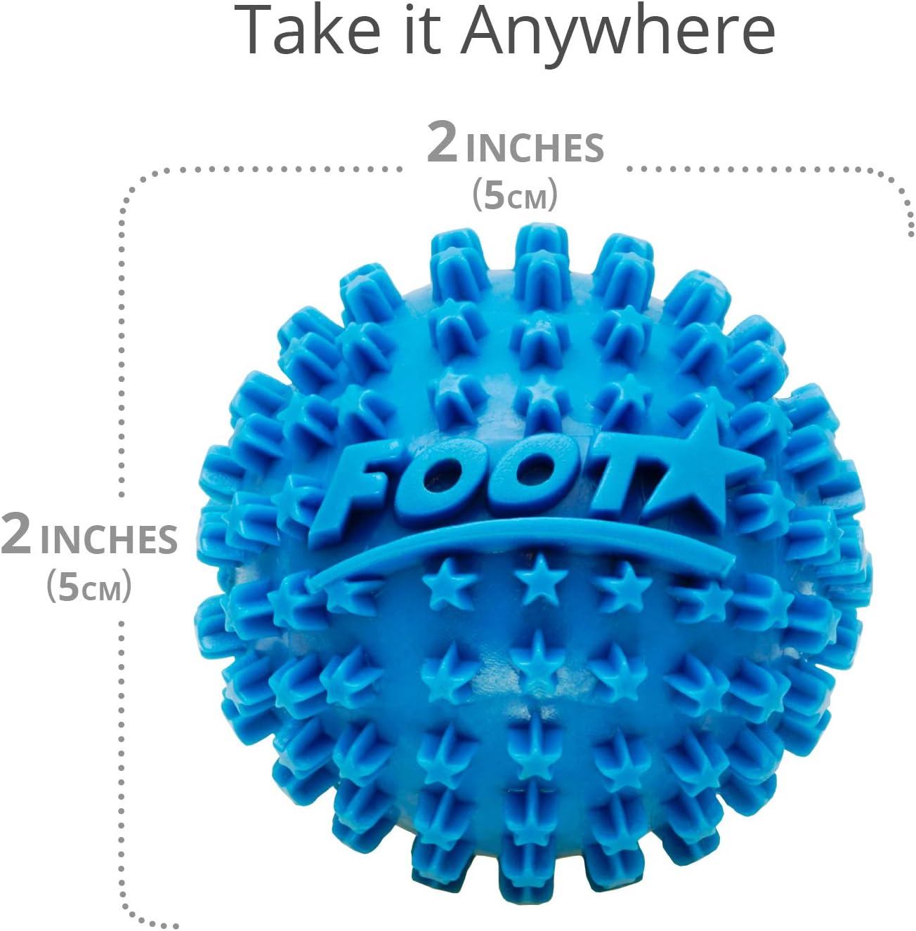 Body Back Foot Star Massager and Plantar Fasciitis Roller, Foot Stress Relief Ball, Blue: Health & Personal Care
