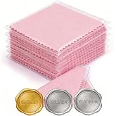 Jewelry Cleaning Cloths, Individually Wrapped Jewelry Polishing Cloths | Help Remove Tarnish, Restores Shine, Compact &amp; Portable, Reusable Until Soiled, Everyday Jewelry Care, Multiple Colors