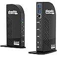 Plugable 13-in-1 USB-C Triple Monitor Docking Station, 100W Laptop Charging, DisplayLink Docking Station for Mac (Driver Req), Windows, Chrome (3 HDMI, 1 USB-C with 20W Charging, 4 USB, Ethernet, SD)