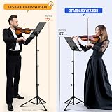 CAHAYA Foldable Music Stand 170cm Height Matte Black with Bag view 2