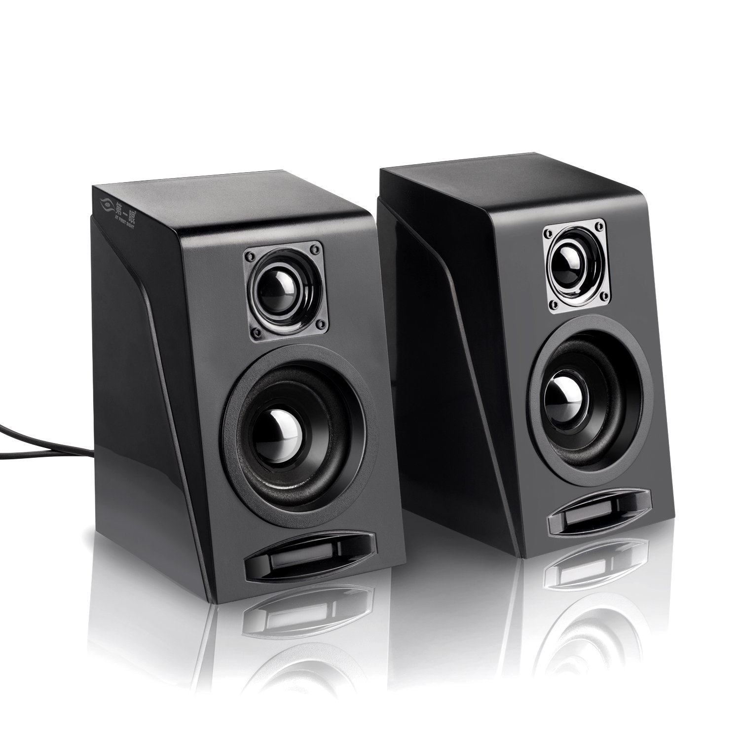 HTRise USB Powered Computer Speakers System (X7 Black) for Gaming/Music