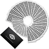 Rosjoy 1400 Dots 6mm &amp; 3mm 3D Scanning Markers for 3D Scanner, 1000 + 400 | High Precision Tracking &amp; Positioning Dots for 3D Scan, Easy to Apply &amp; Remove (28 Sheets)