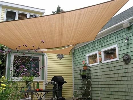Amazon Com Shade Beyond 8 X 10 Sun Shade Sail Canopy Rectangle