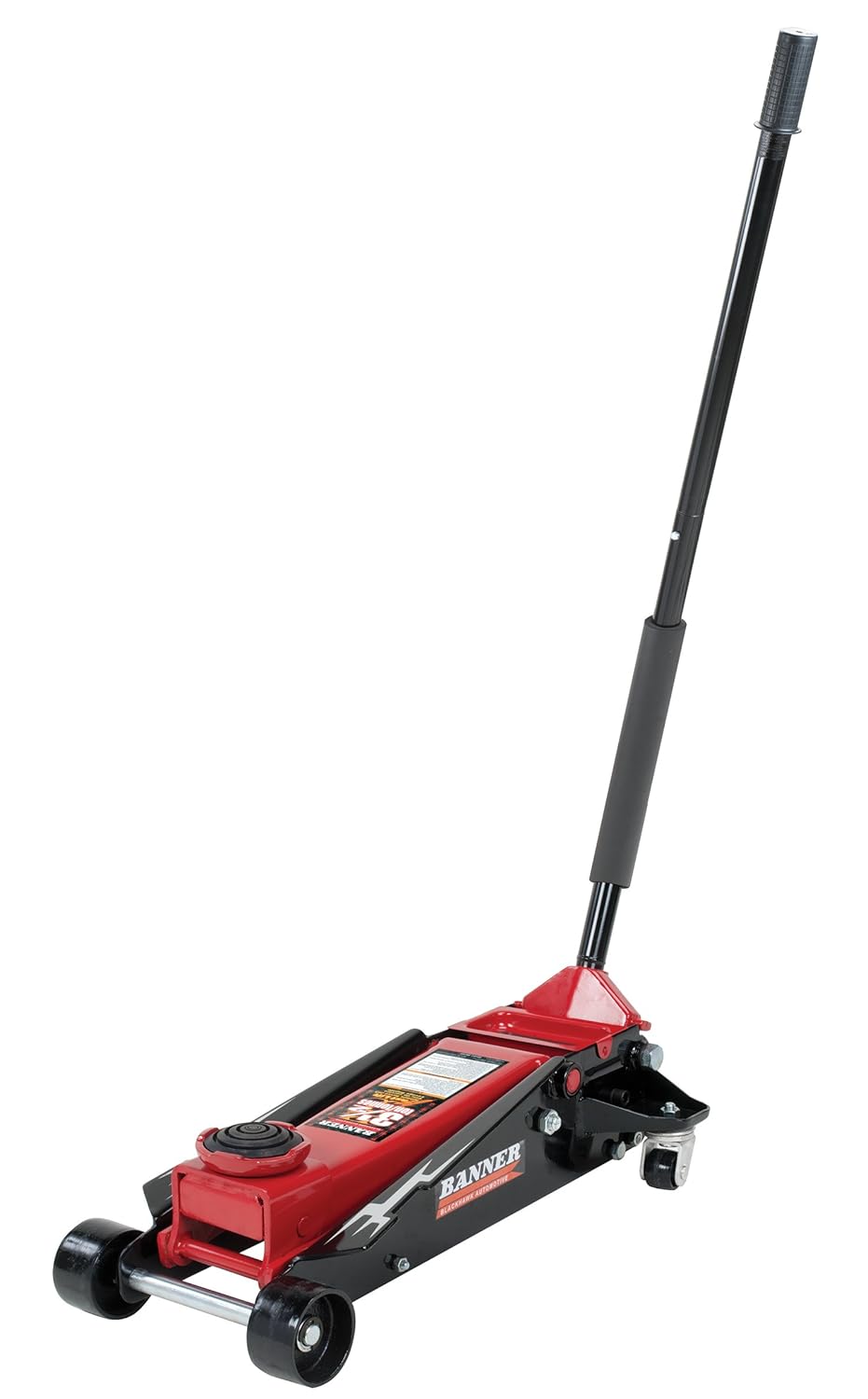 Blackhawk B6350 Black/Red Fast Lift Service Jack 3.5 Ton Capacity Floor