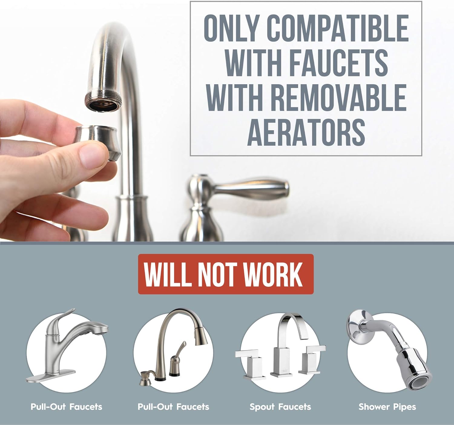 SmarterFresh Sink Hose Sprayer Attachment, Hair Washing Handshower Faucet Rinser Extension for Utility Room, Bathroom, Laundry Tub (Sink Hose Sprayer with Mobile Salon) - - 