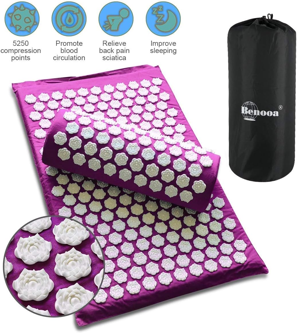 WXCC Acupressure Acupressure Mat Set Lotus Set for a
