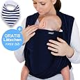 Fascia Portabebè Makimaja In Cotone – Fino A 15 Kg, Con Bavaglino E Borsa Portaoggetti
