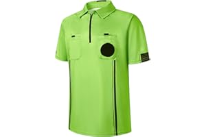 allentian Soccer Referee Shirt, Men Ref Shirt Uniform, Football Referee Jersey, Umpire Shirt