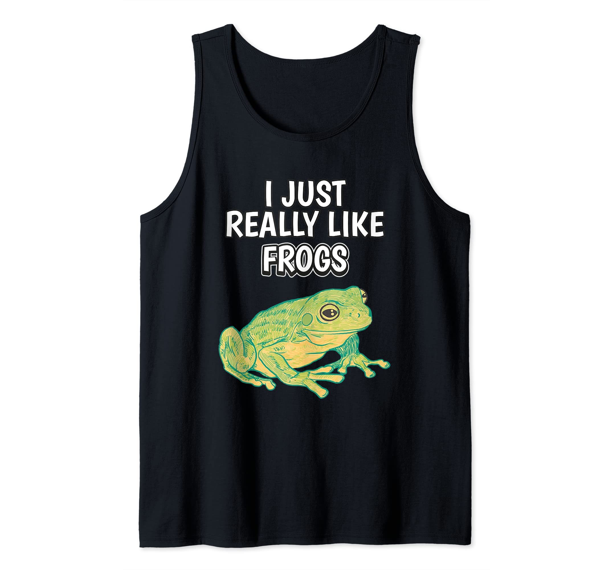 Reptile Quote I Just Really Like Frogs Clothes Frog Tank Top