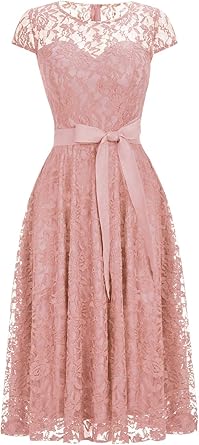 dusty pink cocktail dress