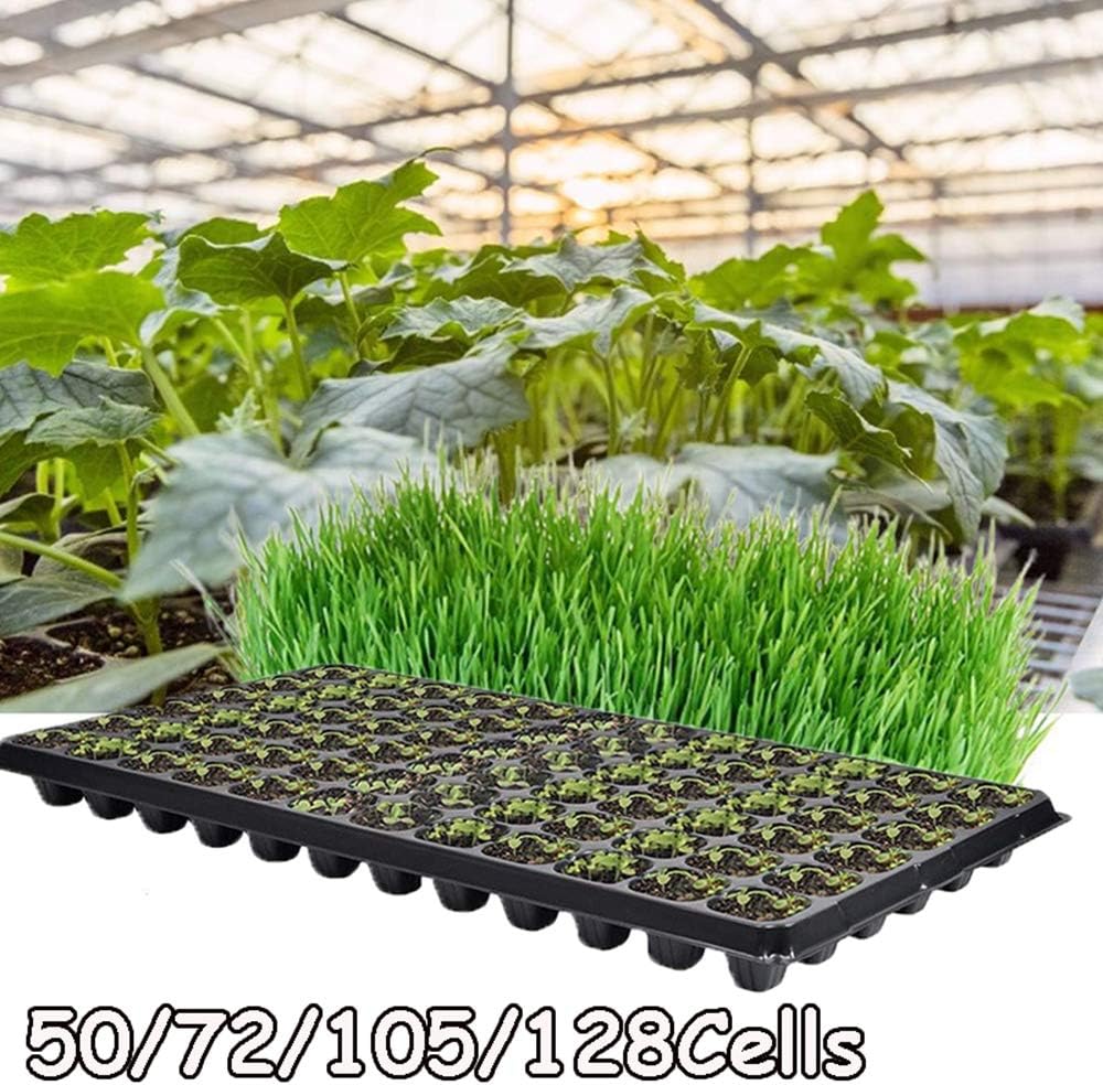 1PC Seedling Starter Trays,Cells Seedling Starter Tray Extra Strength Seed Germination Plant Flower Pots Nursery Grow Box Propagation for Garden,50 Holes