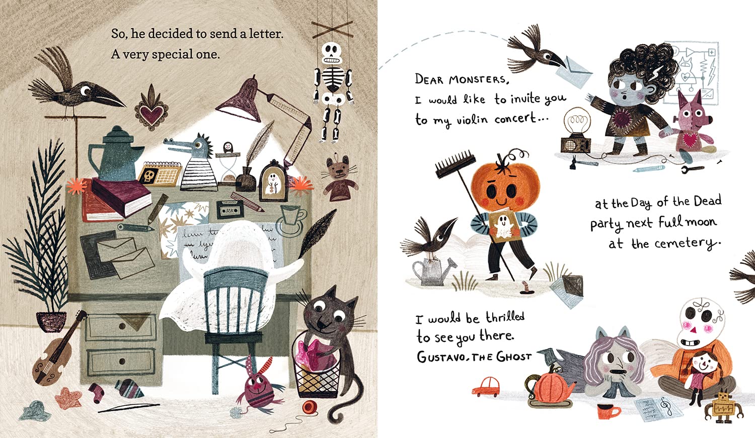 Gustavo, the Shy Ghost: (A Halloween Picture Book Celebrating Friendship, Courage, and Cultural Traditions - For Toddlers, Preschoolers, and 1-2 Graders) (The World of Gustavo)