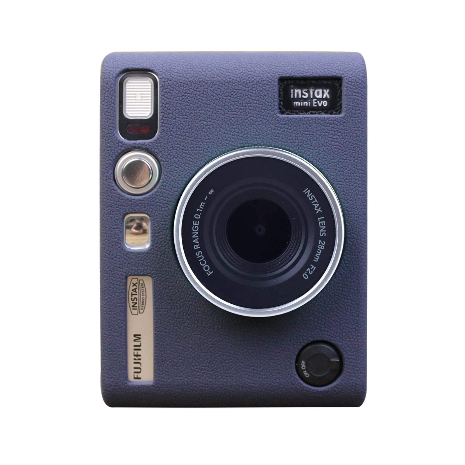 Rieibi Mini EVO Case - Silicone Protective Case for Fuji Mini EVO Instant Camera - Soft Rubber Lightweight Case for Fujifilm evo - Blue