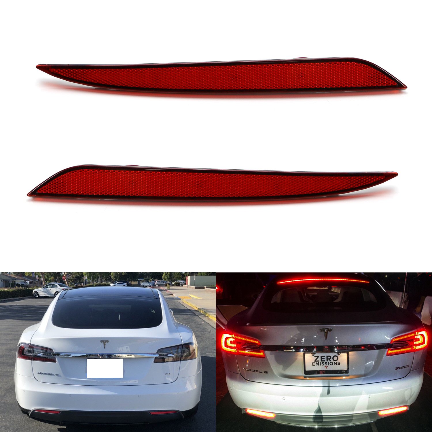 Amazoncom Ijdmtoy Red Lens 24 Smd Led Bumper Reflector