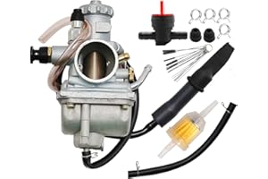 laffoonparts 13200-19B02 Carburetor Carb Compatible with Suzuki LT-4WD Quad Runner 1987 1988 1989 With Fuel Filter Replace # 