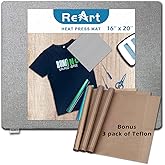 Heat Press Mat 16" x 20" for Easypress Both Sides Applicable - Mat for Heat Press Machines and HTV and Iron On Projects