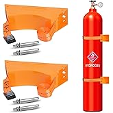 Zhichen star 2PCS Propane Tank Holder, Gas Cylinder Holder, Propane Tank Mount， ABS Gas Cylinder Holder with Screws and Safet