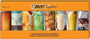 BIC Special Edition Cheers Series Lighters, Set of 8 Lighters