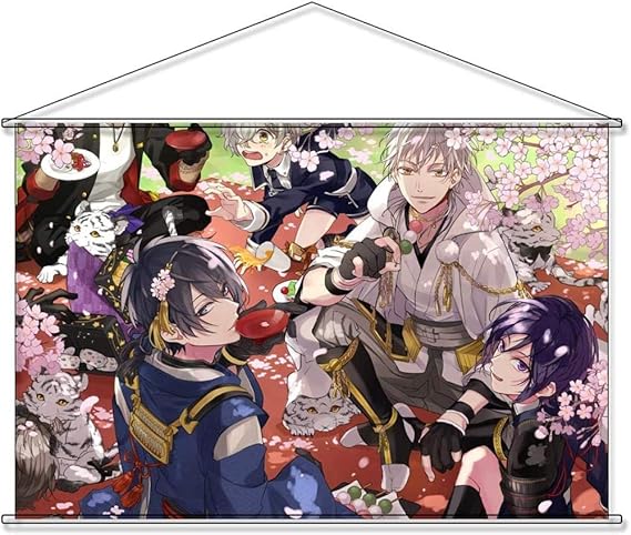 Amazon アマン タペストリー 刀剣乱舞 とうけんらんぶ Online 三日月宗近 ポスター 家の装飾の漫画のキャラクターの壁画 アニメ おしゃれ 90cmx60cm アニメ 萌えグッズ 通販