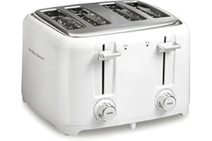 Hamilton Beach 4 Slice Toaster, White, 24218