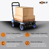 Move It 2-in-1 Folding Hand Truck Trolley Platform Cart 120kg 70kg view 2