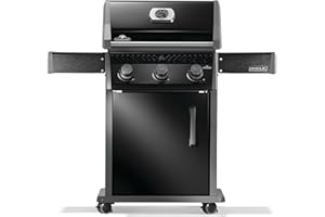 Napoleon Rogue 425 Propane Gas Grill, Black, Durable 3-Burner BBQ