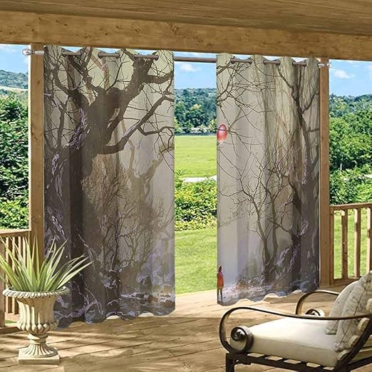 Anmaseven Fantasy Paneles de cortina de patio para patio y jardín niño