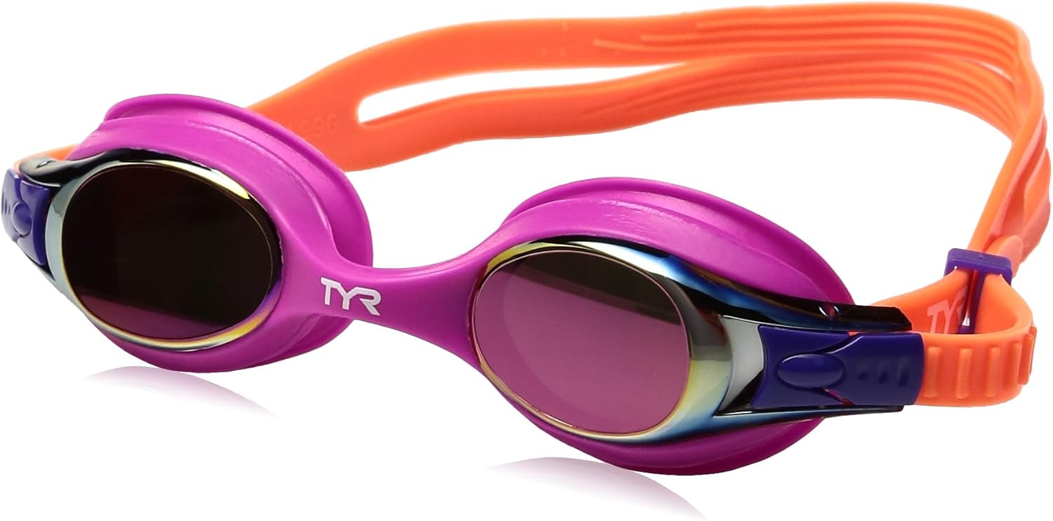 TYR 413305548 Swimple Mirrored Goggle, Pink/Purple/Orange, S Amazon.co
