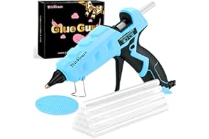 60/100W Dual Power Hot Glue Gun Kit with 15 Glue Sticks (7/16"), Heavy Duty Large Glue Gun for Crafts, DIY, Home Repairs - Bl