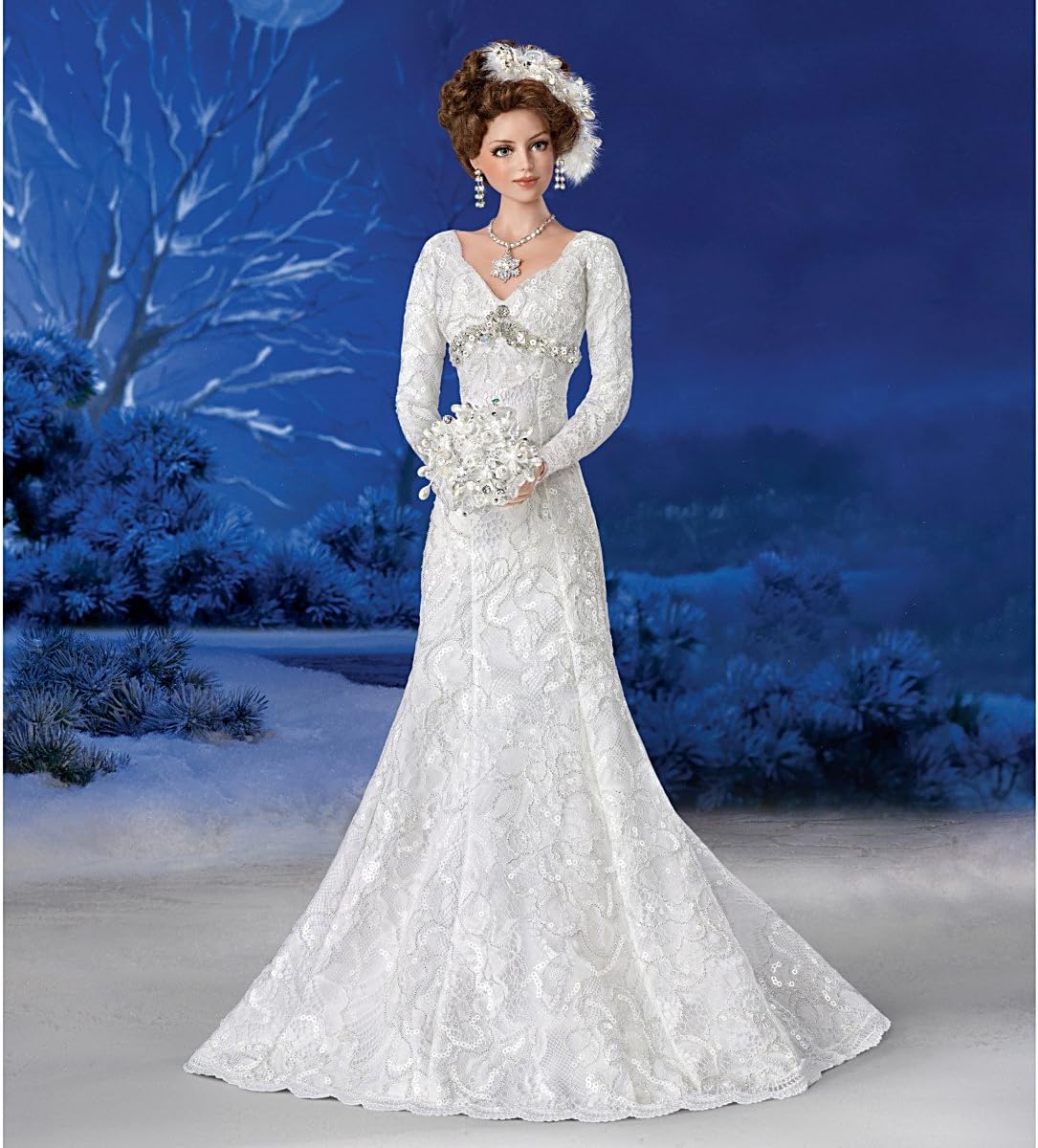 ashton drake winter romance bride doll