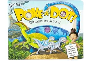 Melissa & Doug Children's Book - Poke-A-Dot: Dinosaurs A to Z (Board Book with Buttons to Pop) - FSC Certified