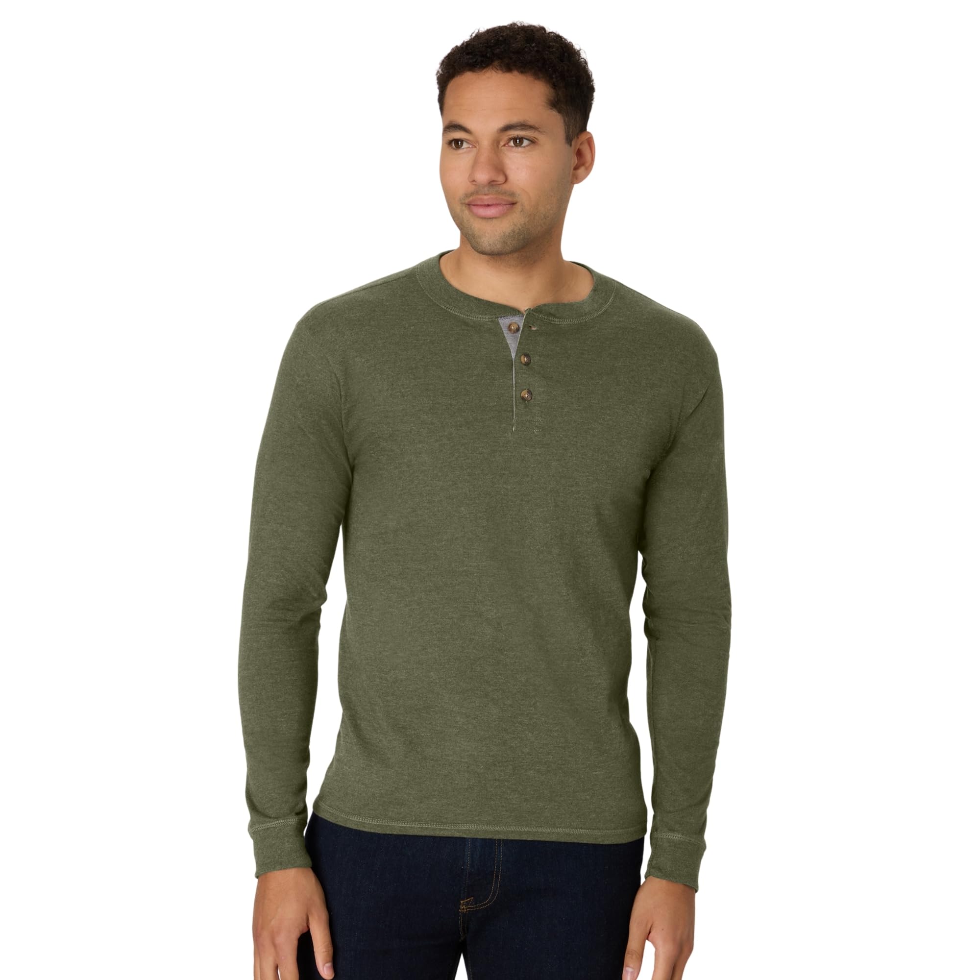 Hanes Mens T-shirts, Beefyt Cotton Long Sleeve